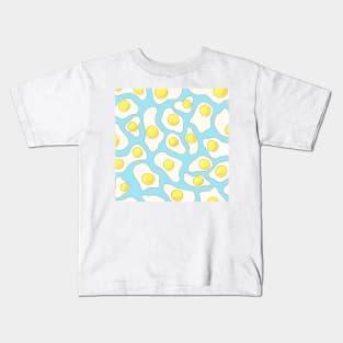 Egg yolk pattern - Breakfast Kids T-Shirt